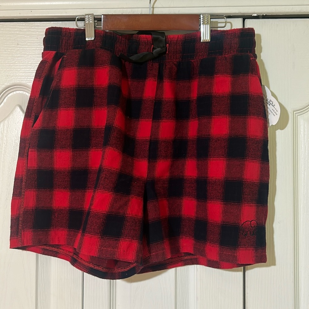 Ivory Ella plaid lounge shorts